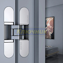 Петли / Петли скрытой установки / Петля скрытой установки KORONA KOBLENZ KUBIKA K7000 CS матовый хром. Магазин "Ключник" в С-Пб.