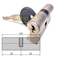 Цилиндры / По типам / Интерактивные цилиндры / Цилиндр AGB SCODO DCK 100(50/50)Ni. Магазин "Ключник" в С-Пб.