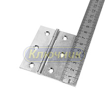 Петли / Петли карточные / Петля латунная универсальная 70x55х1,5 хром. Магазин "Ключник" в С-Пб.