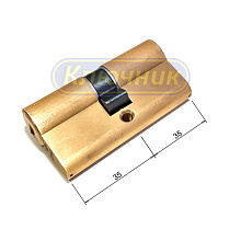 Цилиндры / По типам / Перфорированные цилиндры / Цилиндр CISA ASIX OE300 35/35 Brass. Магазин "Ключник" в С-Пб.