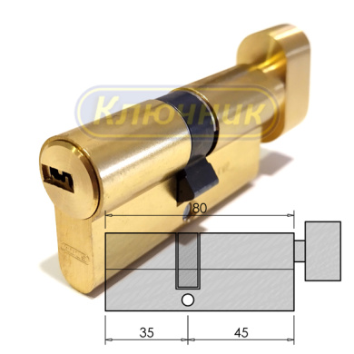 Цилиндр ABUS D6 80(35/45) G вороток