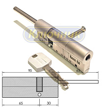 Цилиндры / По типам / Дисковые цилиндры / Цилиндр TOKOZ CV PRO300 95(65/30)Ni длинный шток. Магазин "Ключник" в С-Пб.