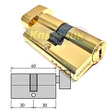 Цилиндры / По типам / Простые цилиндры / Цилиндр AVERS ZM 60(30/30C)G. Магазин "Ключник" в С-Пб.