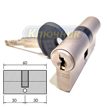 Цилиндры / По типам / Интерактивные цилиндры / Цилиндр AGB SCODO DCK 60(30/30)Ni. Магазин "Ключник" в С-Пб.
