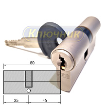 Цилиндры / По типам / Интерактивные цилиндры / Цилиндр AGB SCODO DCK 80(35/45)Ni. Магазин "Ключник" в С-Пб.