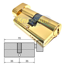 Цилиндры / По типам / Простые цилиндры / Цилиндр AVERS ZM 70(35/35C)G. Магазин "Ключник" в С-Пб.