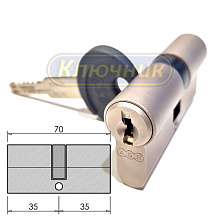 Цилиндры / По типам / Интерактивные цилиндры / Цилиндр AGB SCODO DCK 70(35/35)Ni. Магазин "Ключник" в С-Пб.