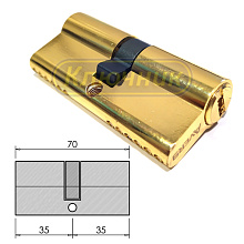 Цилиндры / По типам / Простые цилиндры / Цилиндр AVERS ZM 70(35/35)G. Магазин "Ключник" в С-Пб.