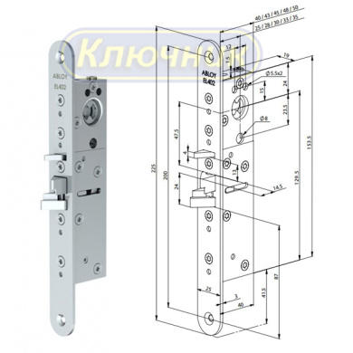 Замок электромеханический Abloy EL402