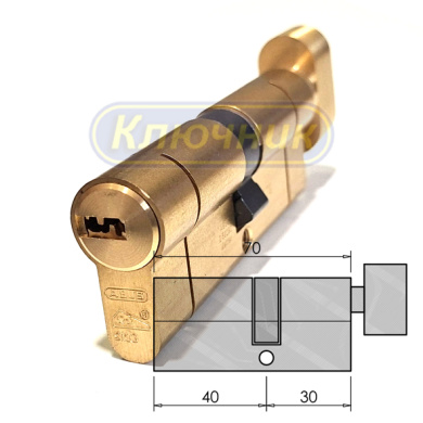 Цилиндр ABUS D10 PS 70(40/30C)G вороток