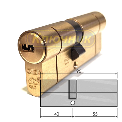 Цилиндр ABUS D10 PS 95(40/55)G