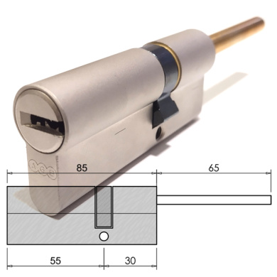 Цилиндр AGB SCUDO 5000 85(55/30C)Ni длинный шток