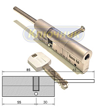 Цилиндры / По типам / Дисковые цилиндры / Цилиндр TOKOZ CV PRO300 85(55/30)Ni длинный шток. Магазин "Ключник" в С-Пб.