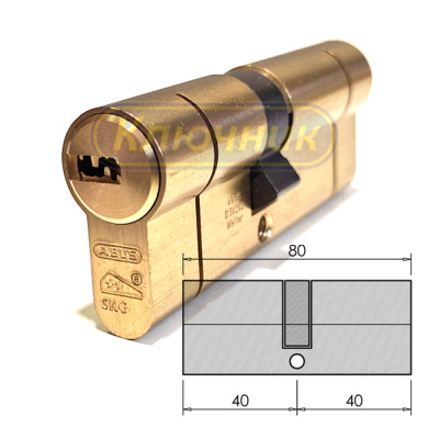 Цилиндр ABUS D10 PS 80(40/40)G