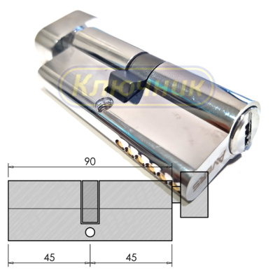 Цилиндр AVERS ZM 90(45/45C)Cr