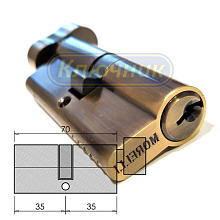 Цилиндры / По типам / Простые цилиндры / Цилиндр MORELLI 70CK AB. Магазин "Ключник" в С-Пб.