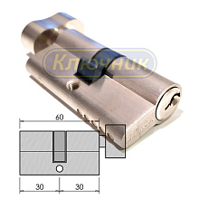 Цилиндры / По типам / Простые цилиндры / Цилиндр MORELLI 60CK SN. Магазин "Ключник" в С-Пб.