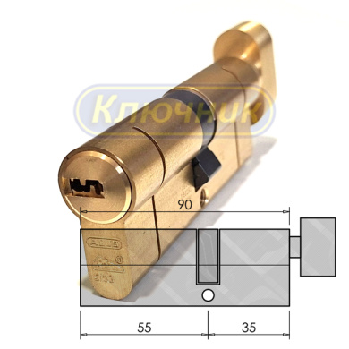 Цилиндр ABUS D10 PS 90(55/35C)G вороток
